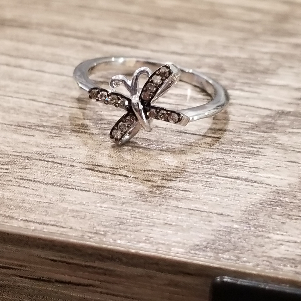 Champagne Diamond Ring Size 6